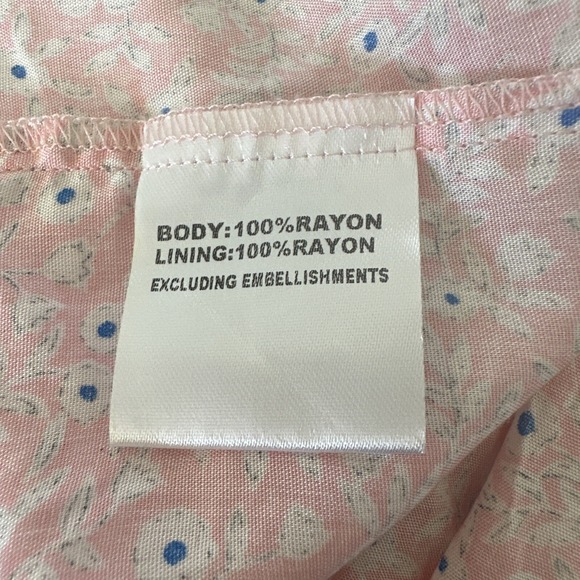 Princess Polly Mini Skirt Crop Top Matching Set Women 8 Pink White Floral Ruffle - Picture 10 of 12